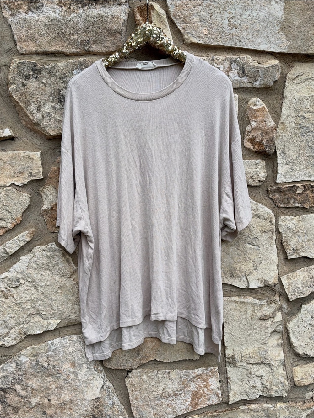Foxy kind oversized top size small/medium